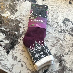 Free add-on🔥 Aloe Comfort Women’s Socks - Purple and Grey